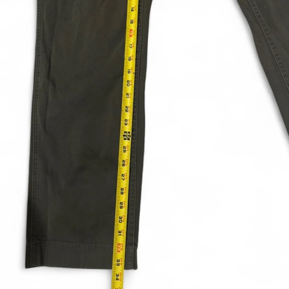 J. Crew Olive Green Cotton Twill Men’s Trousers Size W33 x L34